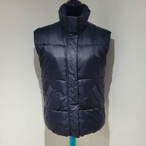 Abercrombie & Fitch Men's Wind & Water Resistant High Neck Puffer Vest XS Black